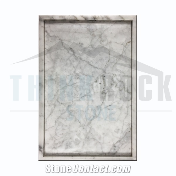Polished Marble Tray, Green Marble