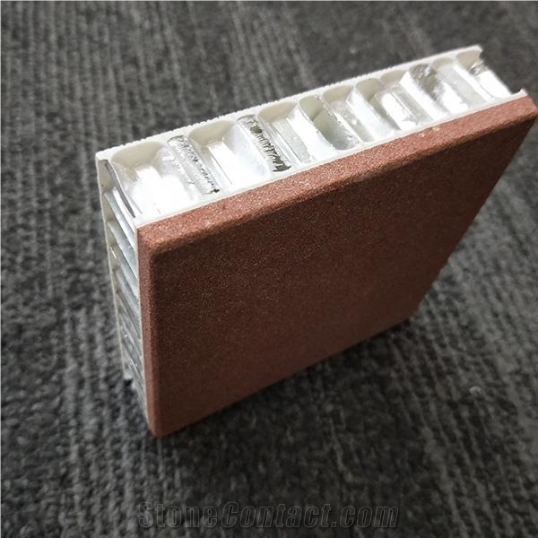Red Sandstone Composite Honeycomb Facade Panel