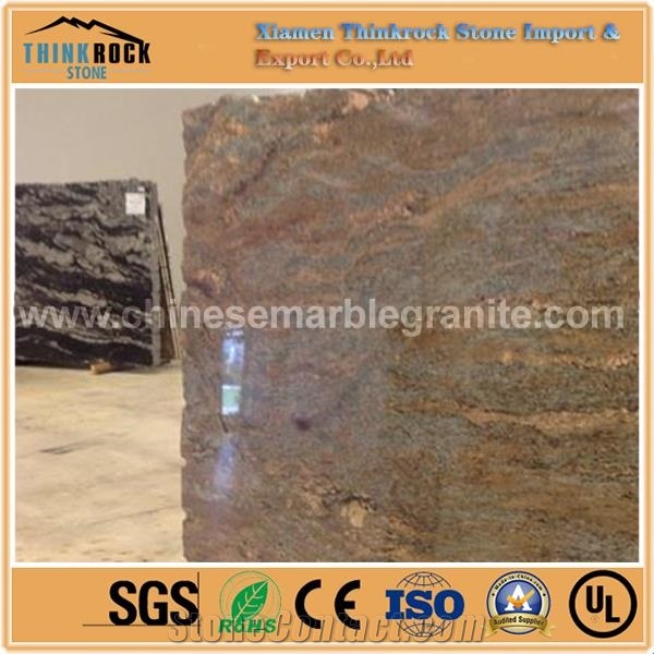 Sophisticated Juparana Bordeaux Red Granite Slabs