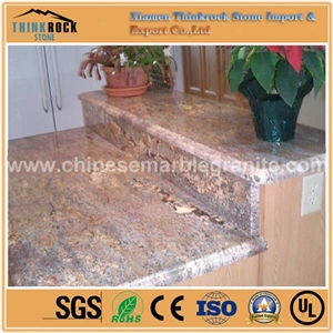 Sophisticated Juparana Bordeaux Red Granite Slabs