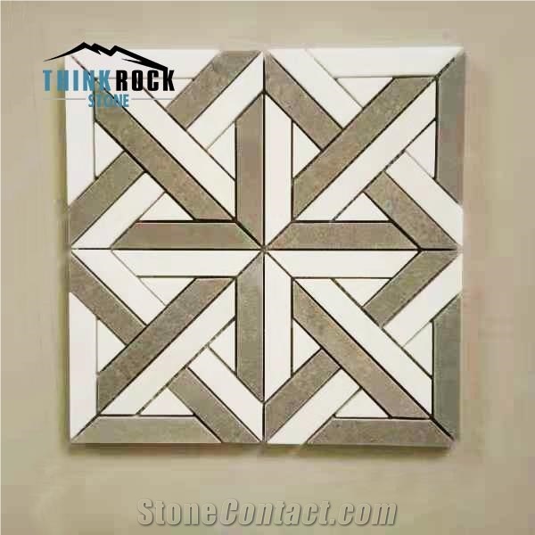 Teakwood Mosaic Tiles for Floor & Wall Design