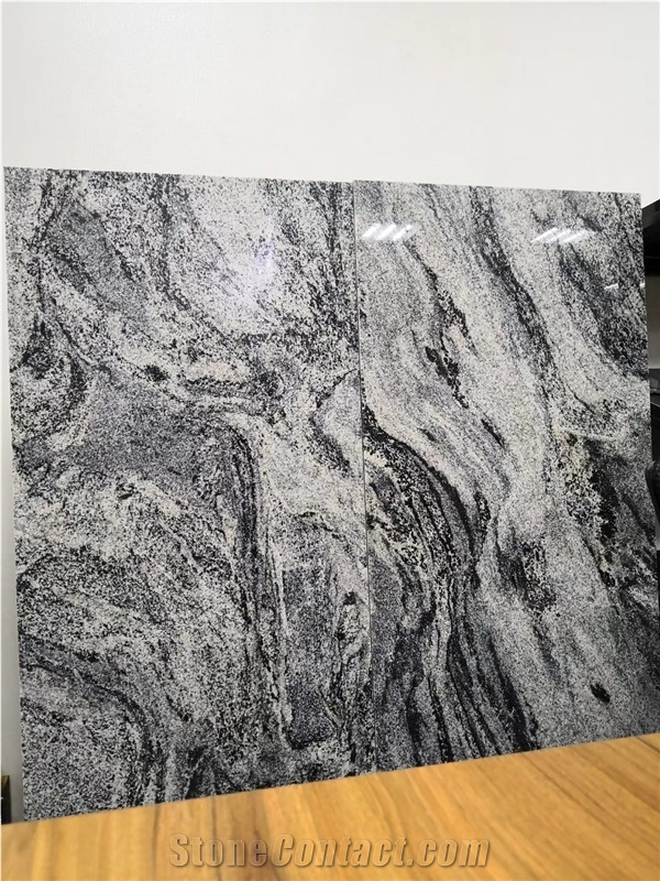 China Colombo Juparana Symphony Black Granite Slab
