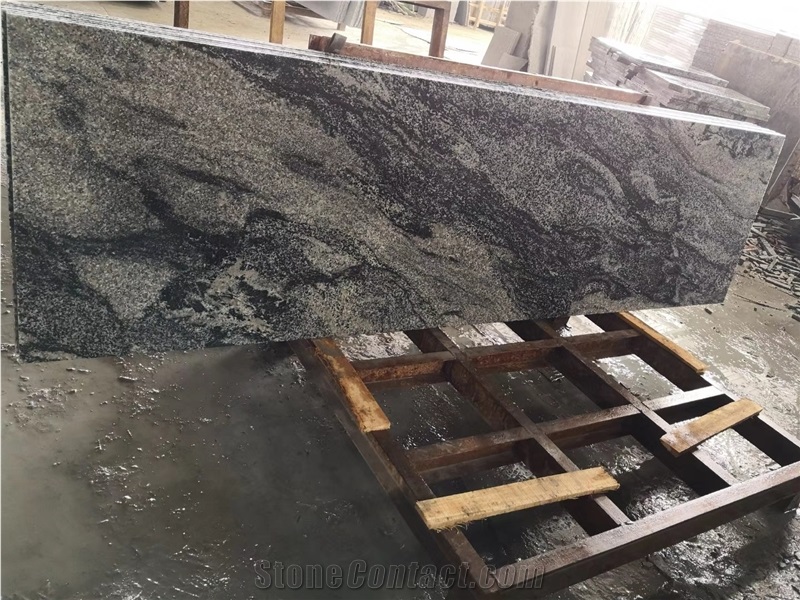 China Colombo Juparana Symphony Black Granite Slab