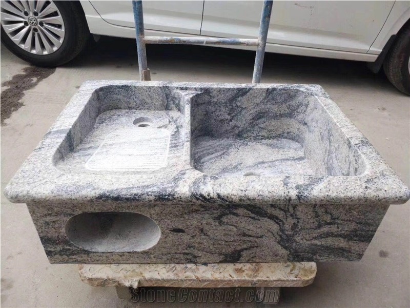 China Colombo Juparana Symphony Black Granite Slab