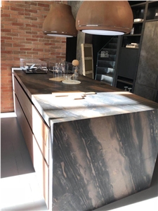 Leather Surface Elegant Brown Quartzite Countertop Leather Surface Elegant Brown Quartzite Countertop