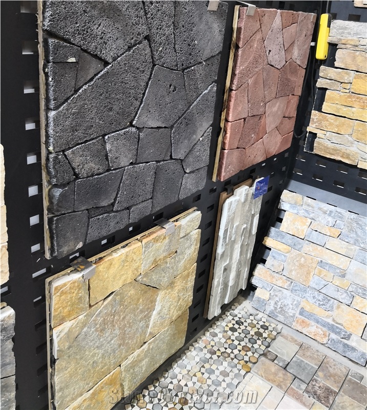 Natural French Pattern Slate Mosaic Medallions