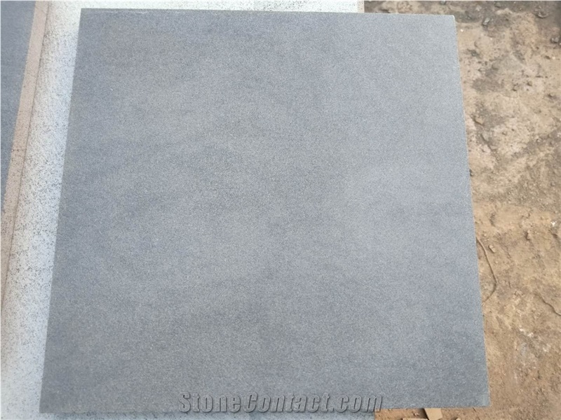 Wholesale Honed China Black Andesite Stone Tiles