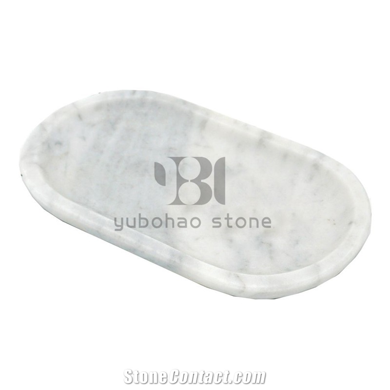 Bianco Carrara White Drinking Cups, Trays/Dishes