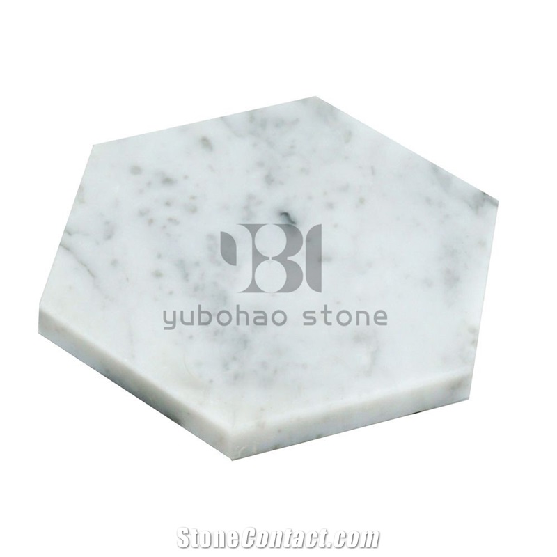 Bianco Carrara White Drinking Cups, Trays/Dishes