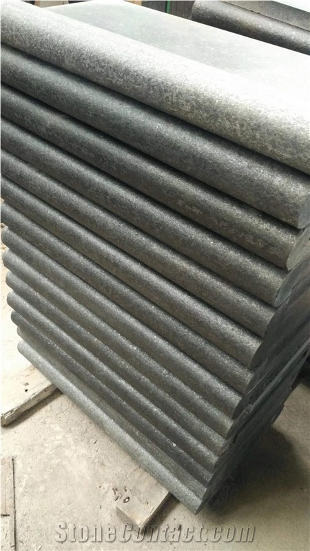 Bullnose G684 Black Basalt, Swimming Pool Coping