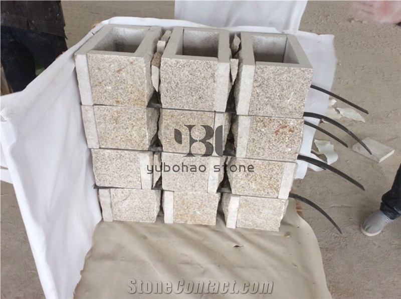 Cheap G682 Natural Granite Quoins Mushroom Stone