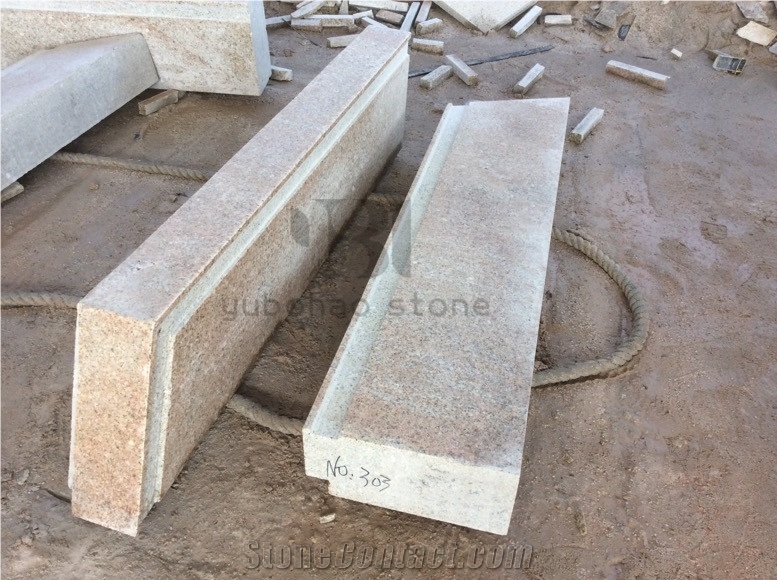 China G682 Granite in Flamed Stair Steps,Treads