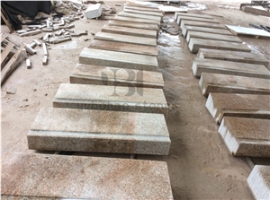 China G682 Yellow Rustic Granite Stone Stair&Steps
