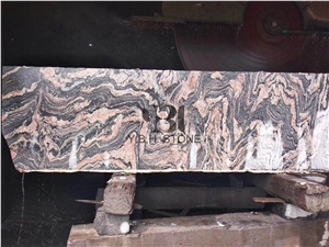 China Multi Red Granite/Juparana Grey Granite Slab