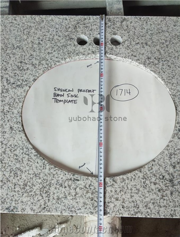 Chinese Light Grey Granite G655 Prefab Countertop