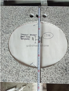 Chinese Light Grey Granite G655 Prefab Countertop Chinese Light Grey Granite G655 Prefab Countertop