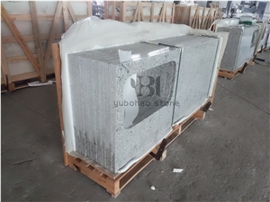 G655 Solid Surface Grey Granite Kitchen Countertop
