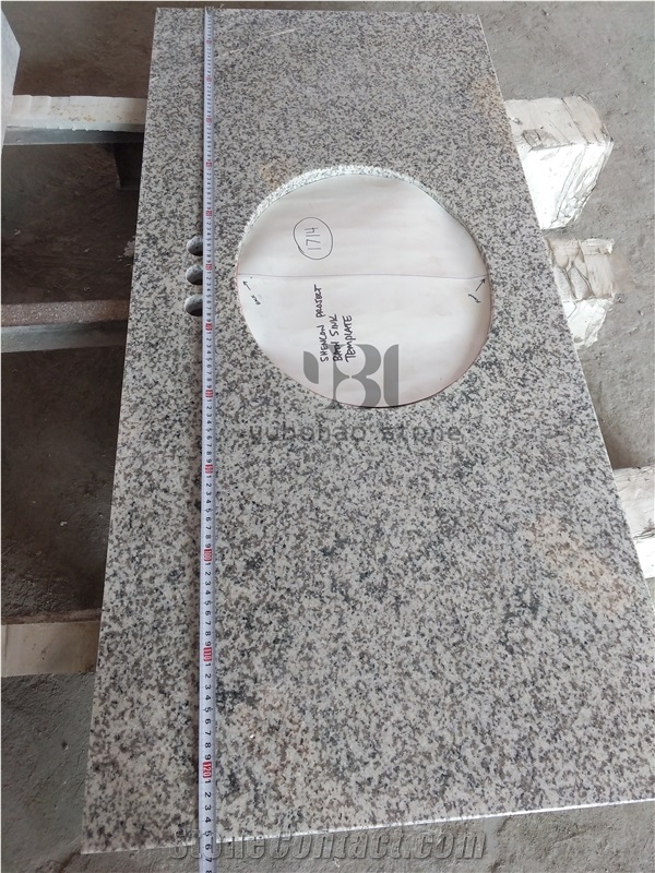 G655 Solid Surface Grey Granite Kitchen Countertop