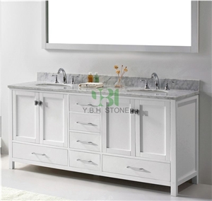 New Carrara White Marble Vanity Tops, Countertop