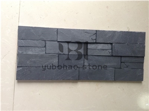 P018 Black Wall Cladding Slate, Faux Stone Panels