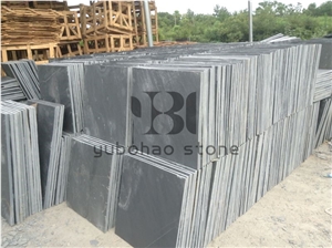 P018 Black Wall Cladding Slate, Thin Stone Veneer