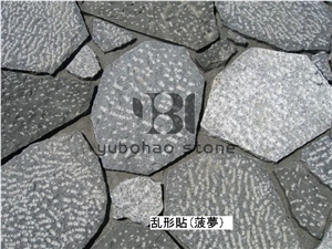 Sesame White/G684, China Granite Flagstone,Outdoor