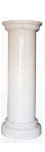 White Cylindrical Column, Roman Greek Columns
