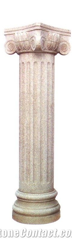 White Cylindrical Column, Roman Greek Columns