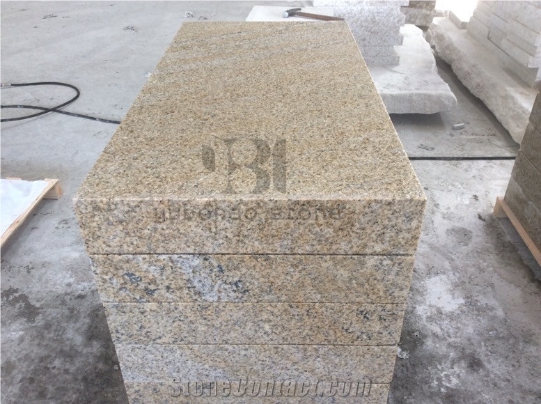 Yellow Golden Rusty G682 Granite Step Stairs