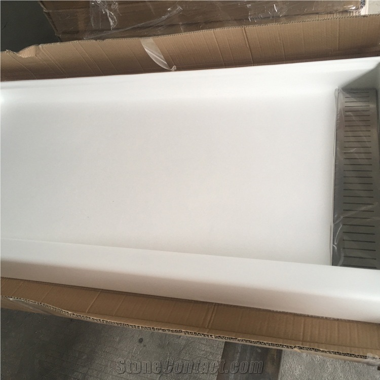 32"X60" Rectangle Shower Pan with an Off-Set Drain