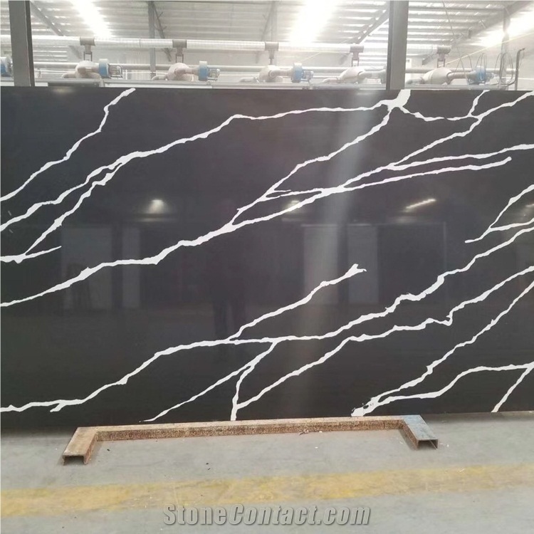 Artificial Quartz Nero Marquina Quartz Slab