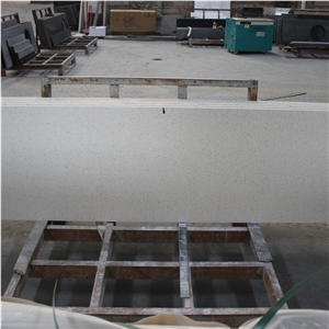 Artificial Stone Jade Spot White Quartz Countertop