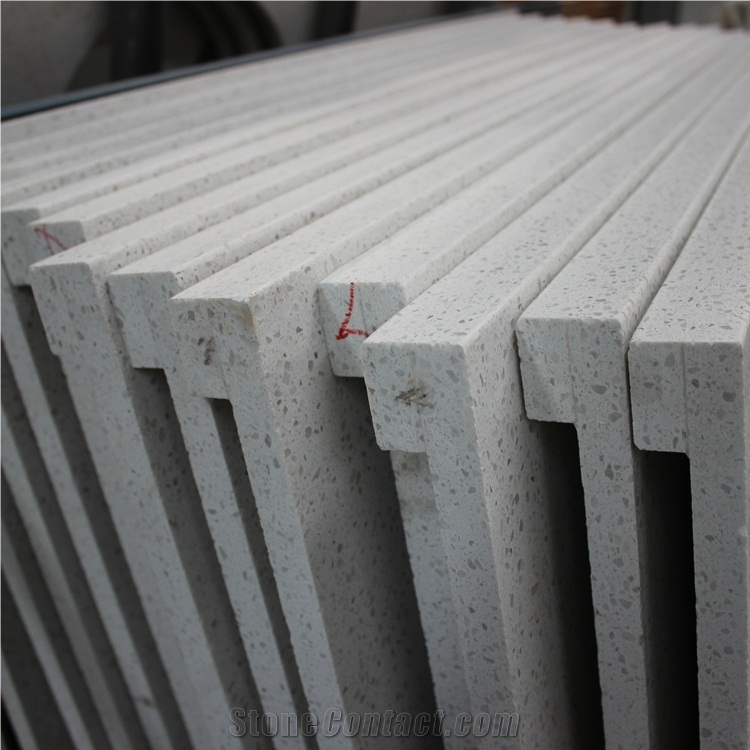 Artificial Stone Jade Spot White Quartz Countertop
