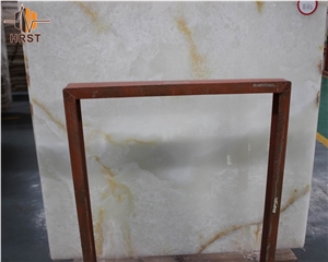 Beautiful Backlit White Onyx