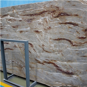 Beige Color Nacarado Quartzite Slabs