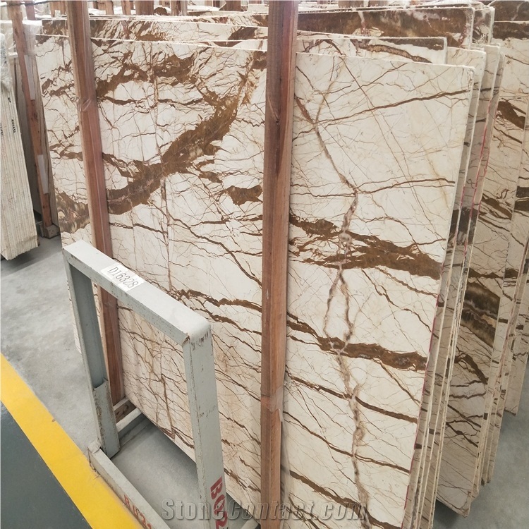 Beige Sofita Gold Marble Slab and Tiels for Sales