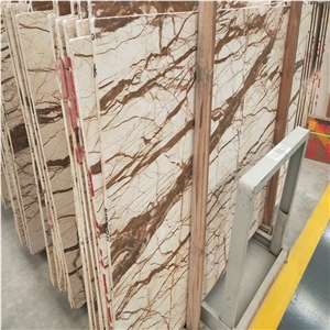 Beige Sofita Gold Marble Slab and Tiels for Sales