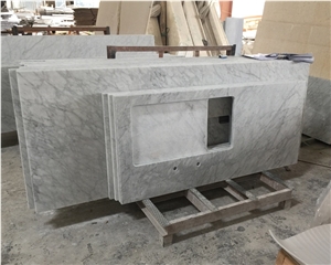 Bianco Carrara White Marble Vanity Top