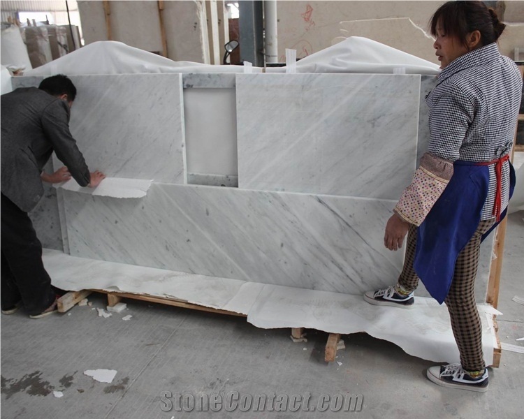 Bianco Carrara White Marble Vanity Top