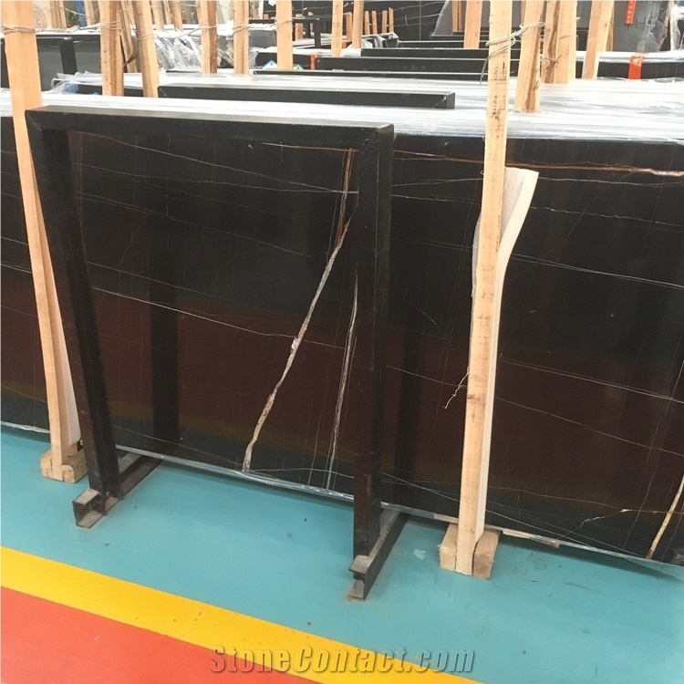 Black Sahara Noir Marble Slabs