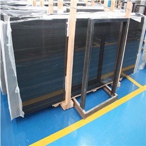 Black Sandal Wood Marble Slab
