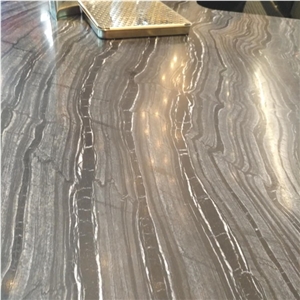 Black Wood Texture Marble Slab
