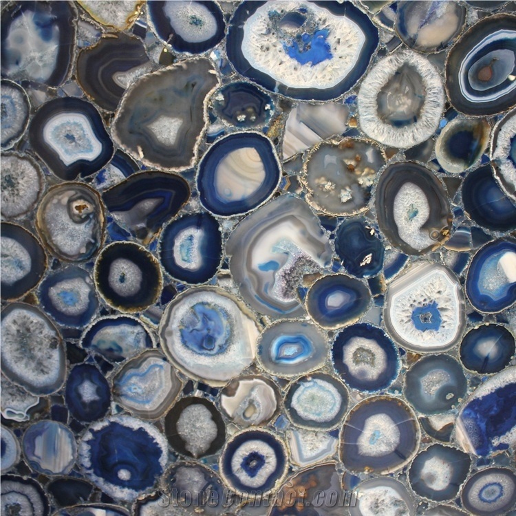 Blue Agate Marble Stone Slab Price
