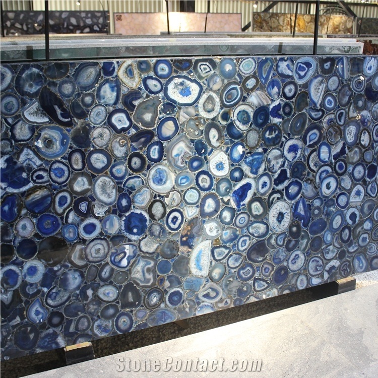 Blue Agate Marble Stone Slab Price