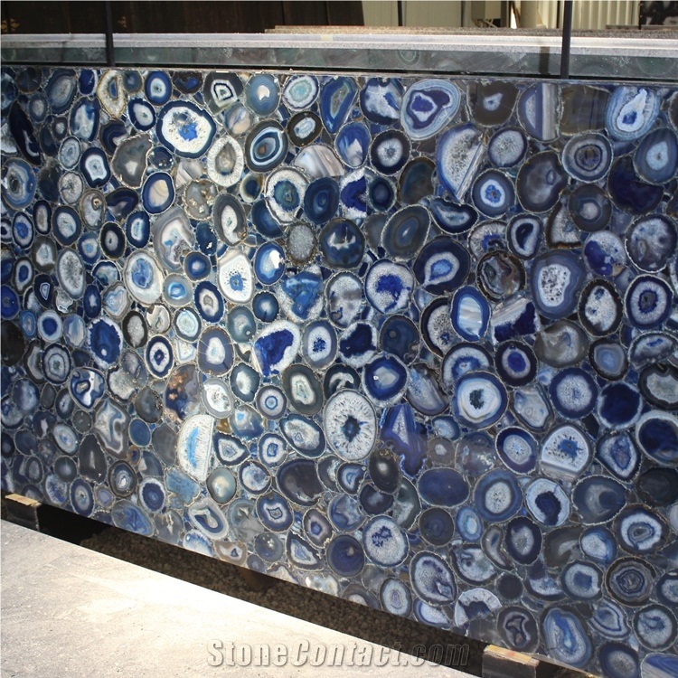 Blue Agate Marble Stone Slab Price