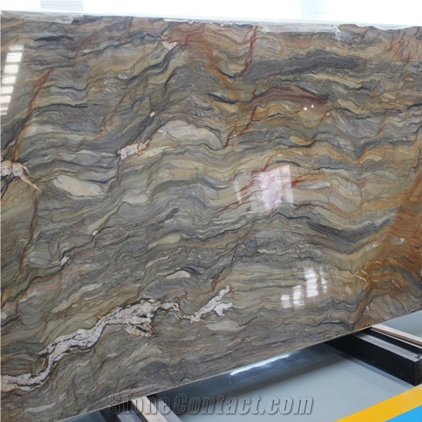 Blue Fusion Quartzite Slab