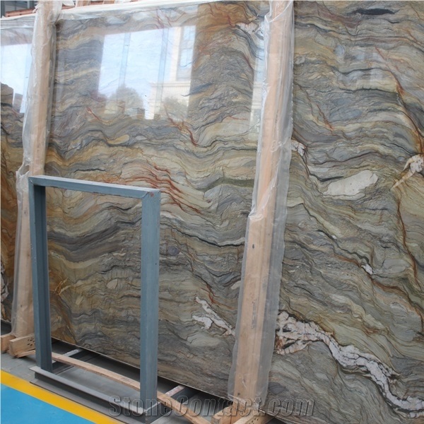 Blue Fusion Quartzite Slab