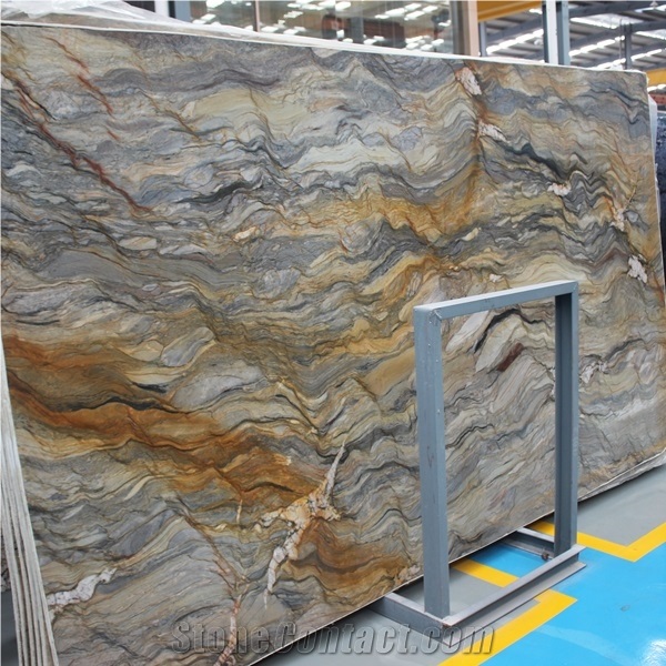 Blue Fusion Quartzite Slab