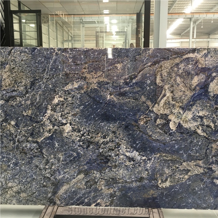 Brazil Azul Bahia Blue Granite Slabs