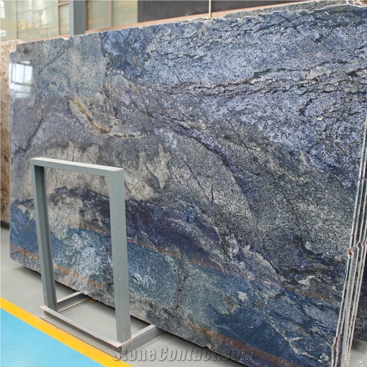 Brazil Azul Bahia Blue Granite Slabs